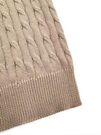 2026 Women's RL Cable-Knit Polo Neck Sweater (FF719)