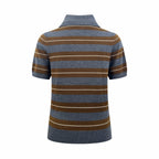 2026 Women’s MM Logo Jacquard Striped Jumper  (FF711)