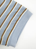 2026 Women’s Triangle Brand Striped Polo Shirt with Triangle Logo (FF708)