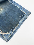 [VIP Exclusive] 2026 New Acn Optical Illusion Print, Dyed and Distressed Denim Shorts (CC967-B45)