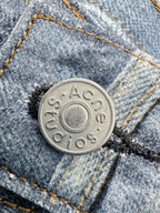 [VIP Exclusive] 2026 New Acn Optical Illusion Print, Dyed and Distressed Denim Shorts (CC967-B45)