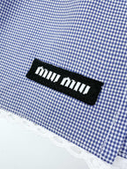 2026 Women’s MM Logo Check Skirt (FF724)