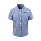 2026 Women’s MM Logo Check Short-Sleeved Shirt (FF723)