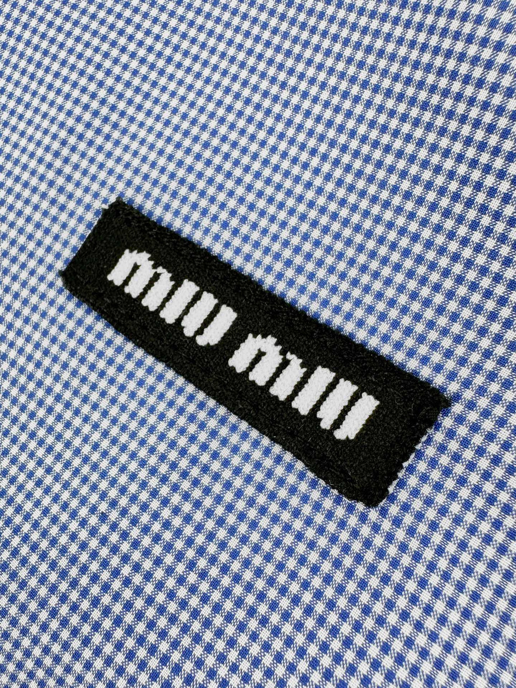 2026 Women’s MM Logo Check Short-Sleeved Shirt (FF723)