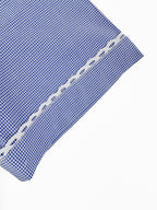 2026 Women’s MM Logo Check Short-Sleeved Shirt (FF723)