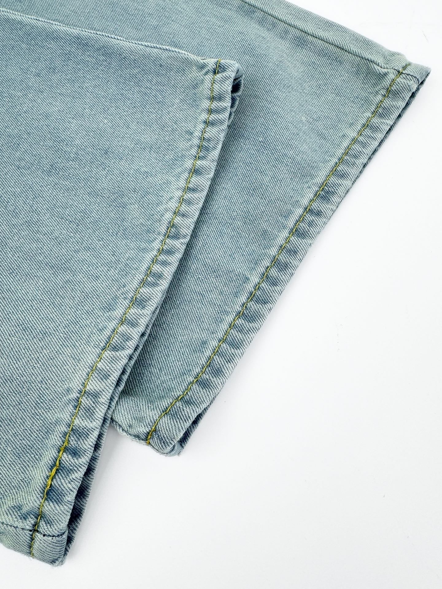 2026 Women’s MM Embroidered Logo Jeans  (EE410)