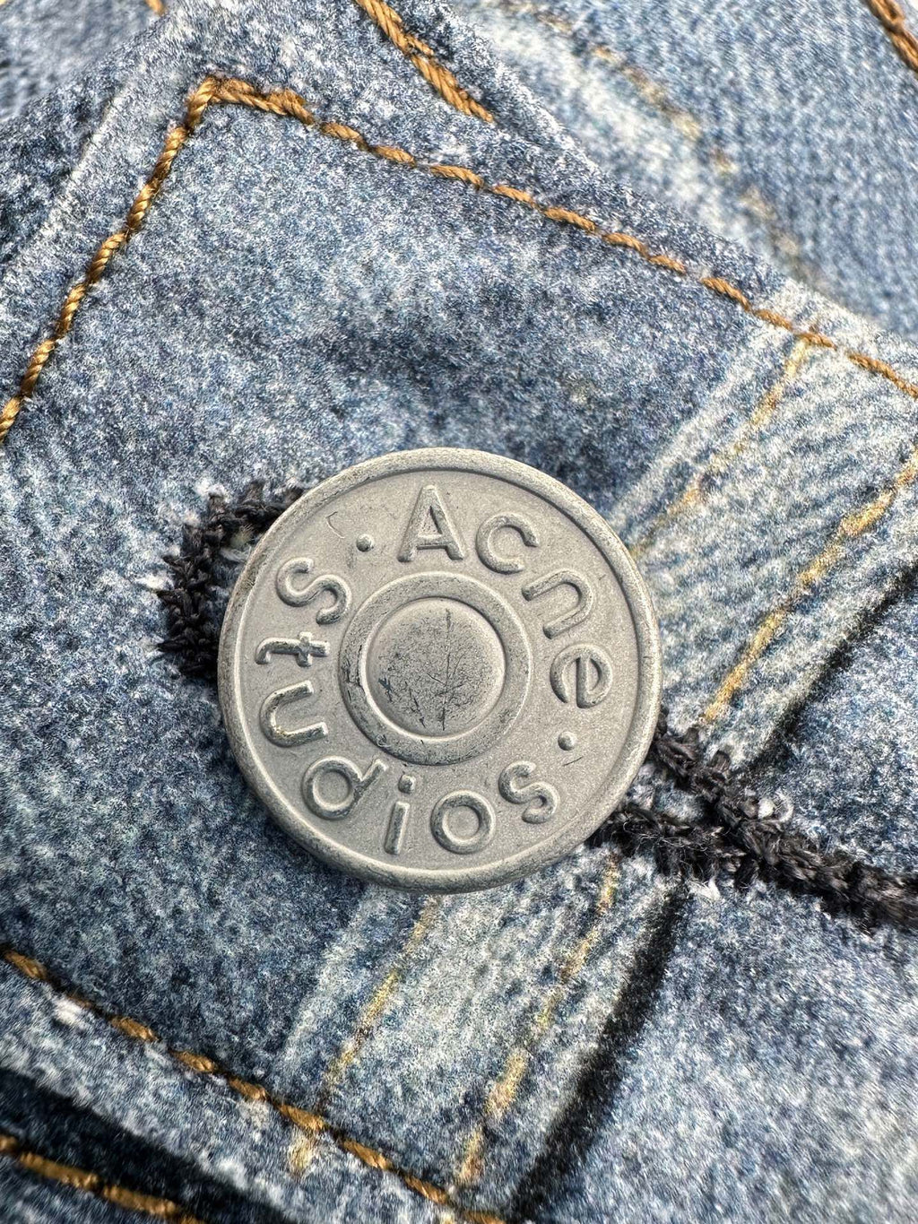 2026 Women’s Acn Optical Illusion Print Dyed Denim Shorts (FF721)
