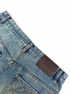 2026 Women’s Way Embroidered Leather-Tagged Jeans (EE414)