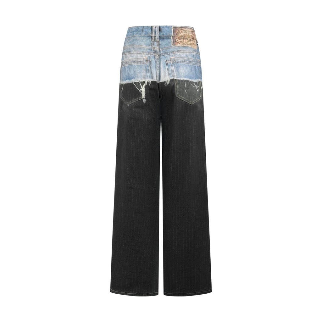 2026 New Acn Optical Illusion Stripe Print Jeans (CC962-C05)