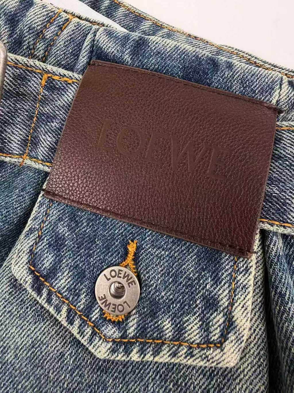 2026 Women’s Way Leather Patch Jeans (EE408)