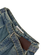 2026 New Way Leather Patch Jeans (BB828-B70)