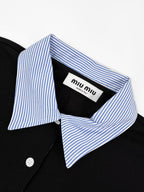 2026 Women’s MM Colour-Blocked Collared Polo Shirt (FF713)
