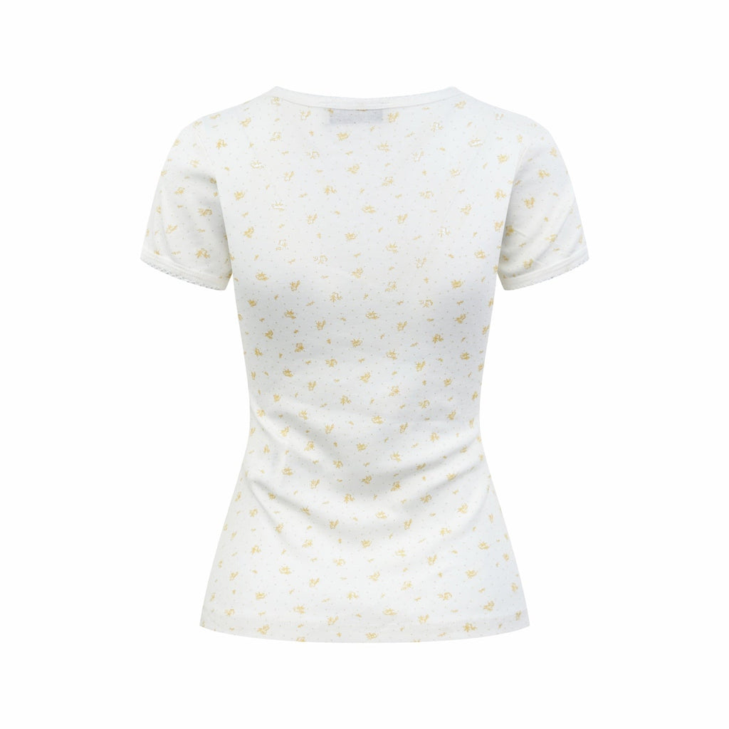 2026 Women’s MM Floral Short-Sleeved T-Shirt (FF745)