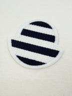 [VIP Exclusive] 2026 New Mon Striped Logo Patch Short-Sleeved T-Shirt (AA612-A10)