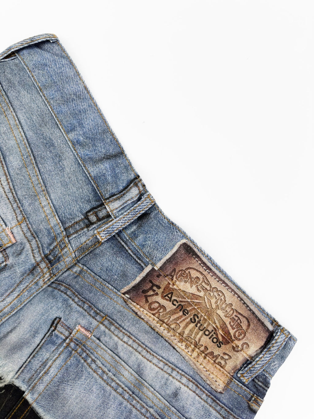 2026 Women's Acn Optical Illusion Striped Dyed Jeans (FF715)