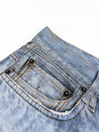 2026 Women's Acn Optical Illusion Striped Dyed Jeans (FF715)
