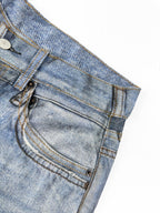 2026 Women's Acn Optical Illusion Striped Dyed Jeans (FF715)