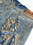 2026 New Acn Optical Illusion Print Distressed Denim Trousers (BB851-C05)