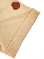 2026 New Mon Leather-Trimmed Pocket Short-Sleeved Top (AA573-A20)
