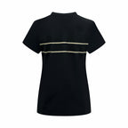 2026 Women’s CD Lucky Star Embroidered Short-Sleeved T-Shirt (DD127)