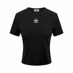 2026 Women’s FF Embroidered Short-Sleeved Top (EE424)