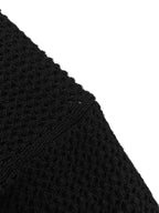 2026 New Triangle Brand Logo Mesh Polo Neck Knit Top (CC983-A75)