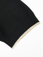 2026 New Triangle Brand Logo Mesh Polo Neck Knit Top (CC983-A75)