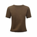 2026 Women’s MM Lace Short-Sleeved T-Shirt (FF740)