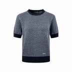 2026 Women’s CD Jacquard Embroidered Short-Sleeved Jumper (DD110)