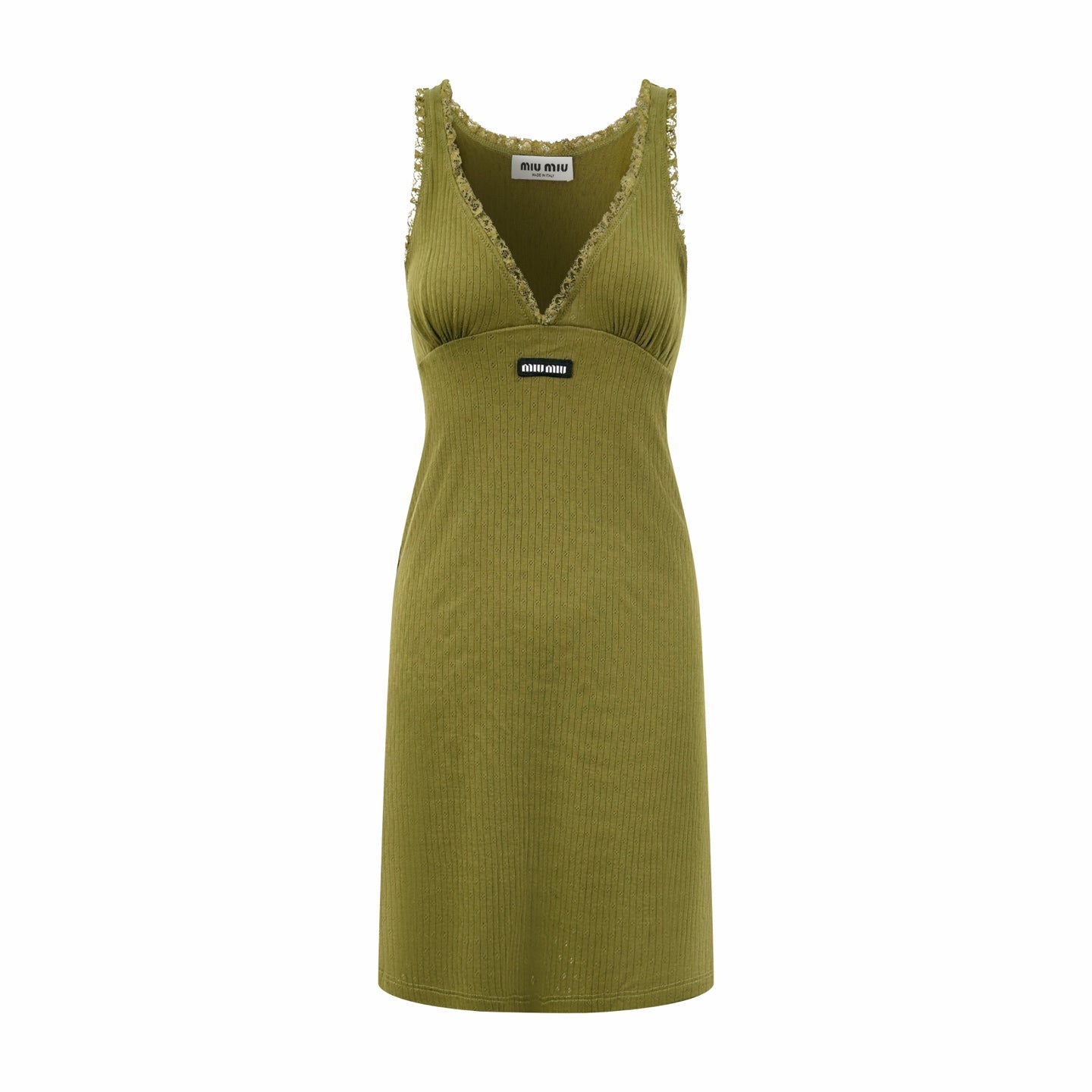 2026 Women’s MM Lace-Trimmed Spaghetti-Strap Dress (FF739)