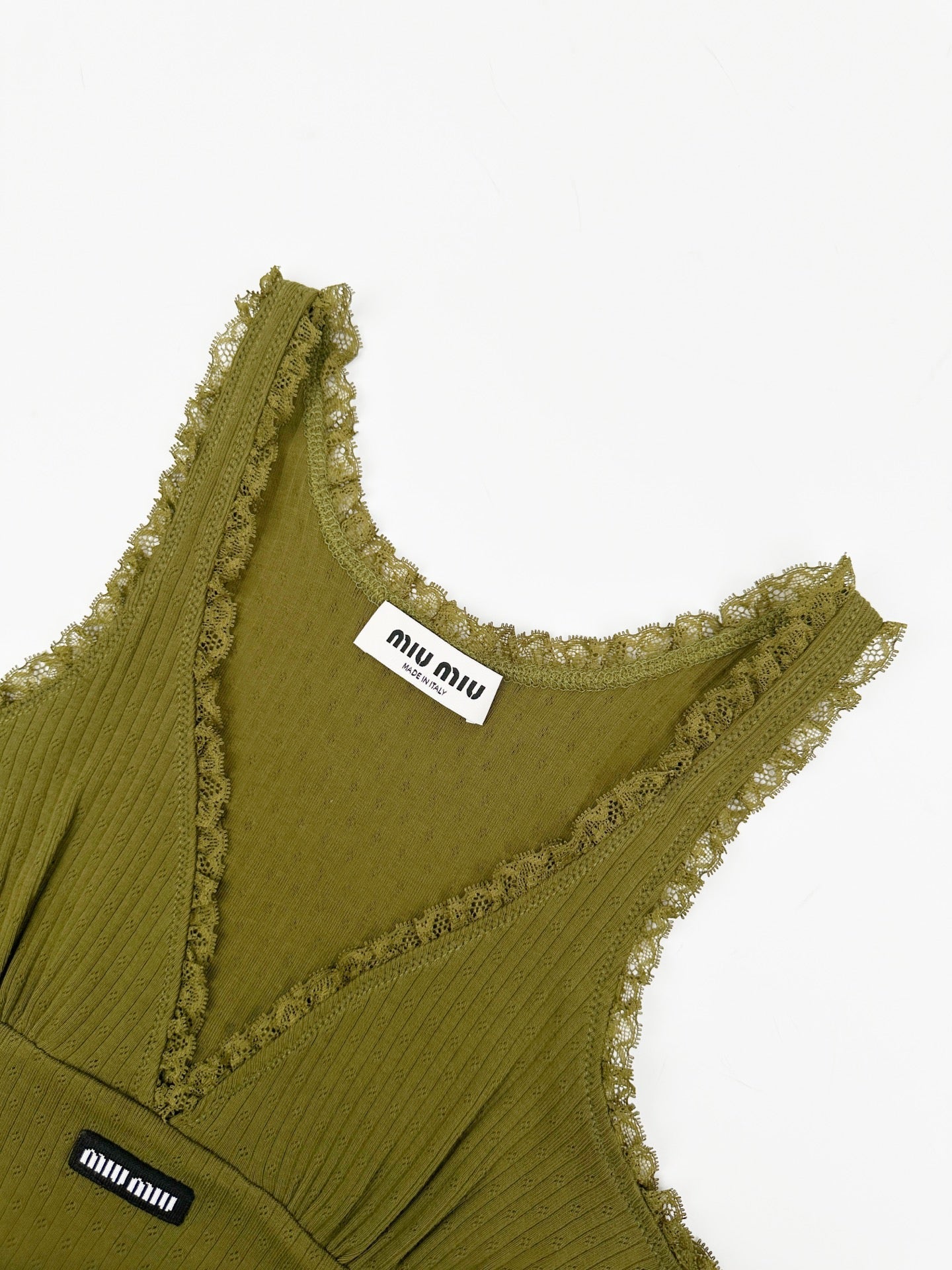 2026 Women’s MM Lace-Trimmed Spaghetti-Strap Dress (FF739)