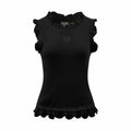 2026 Women’s Way Embroidered Ruffle Tank Top (DD129)
