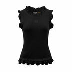 2026 Women’s Way Embroidered Ruffle Tank Top (DD129)