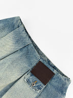 2026 Women’s Way Leather Denim Mini Skirt (EE417)