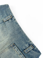 2026 Women’s Way Leather Denim Mini Skirt (EE417)