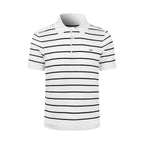 2026 New Triangle Brand Logo Striped Polo-Neck Knit (CC991-A70)