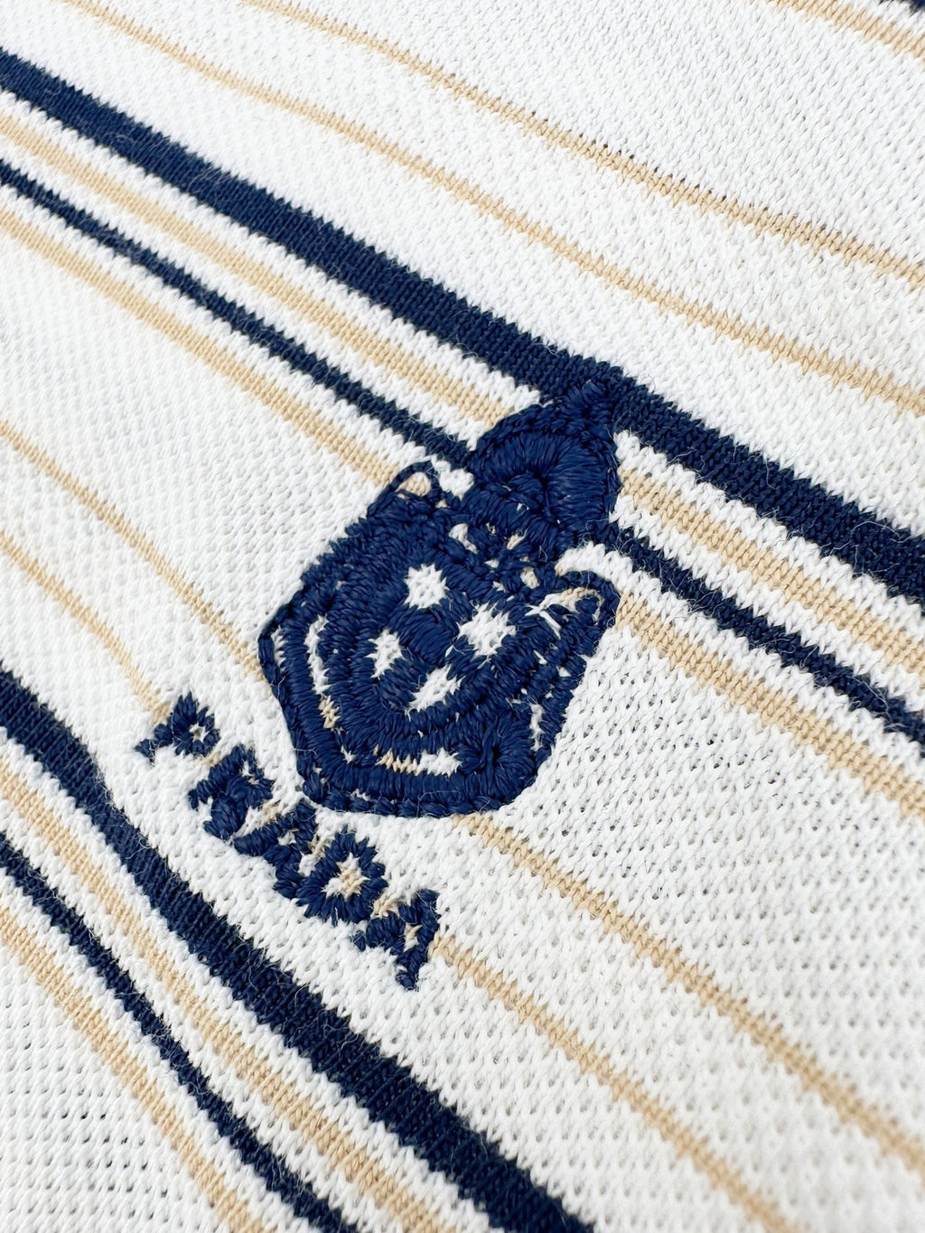 2026 New Triangle Brand Logo Striped Polo Shirt (CC992-A60)