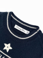 2026 Women's CD Embroidered Short-Sleeved Sweater (DD132)