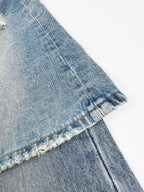 2026 Women's Acn Fake Two-Piece Denim Skirt Pants (FF751)