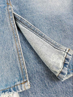 2026 Women's Acn Fake Two-Piece Denim Skirt Pants (FF751)