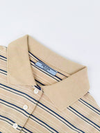 2026 Women's Triangle Brand Logo Striped Long-Sleeve Polo Shirt (FF753)