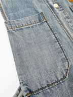 2026 Women's MM Logo Belted Denim Jacket (EE434)