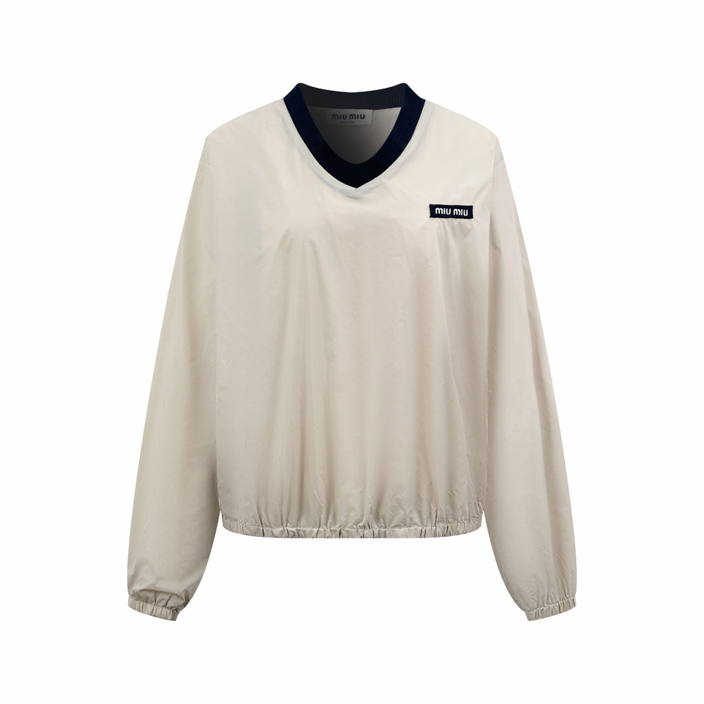 2026 Women's MM Logo V-neck Sweater (FF763)