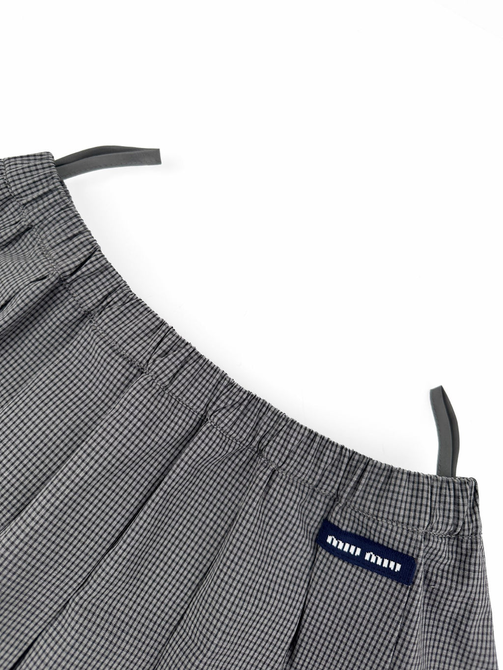 2026 Women's MM Logo Checkered Short Dress (FF767)