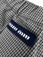 2026 Women's MM Logo Checkered Short Dress (FF767)