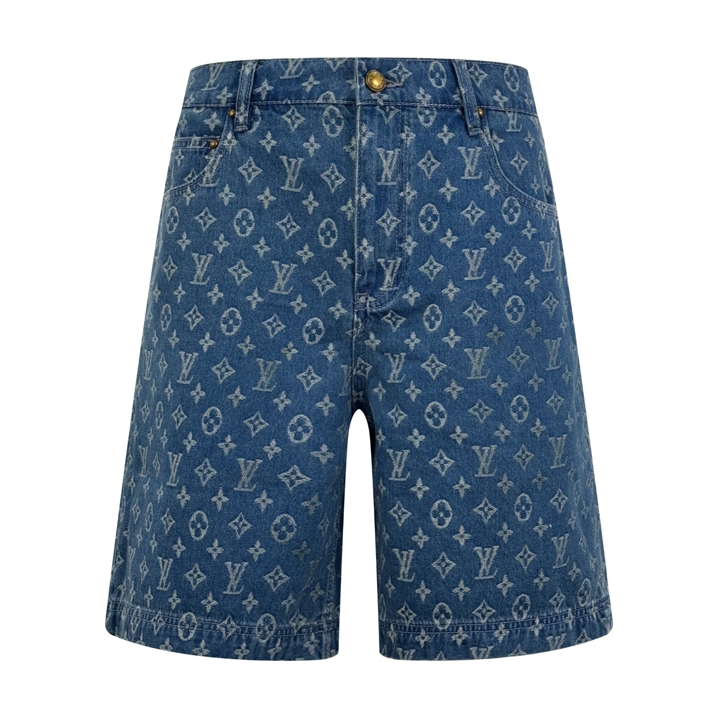 2026 New Model LY Full-Printed Logo Denim Shorts (BB799-A80)