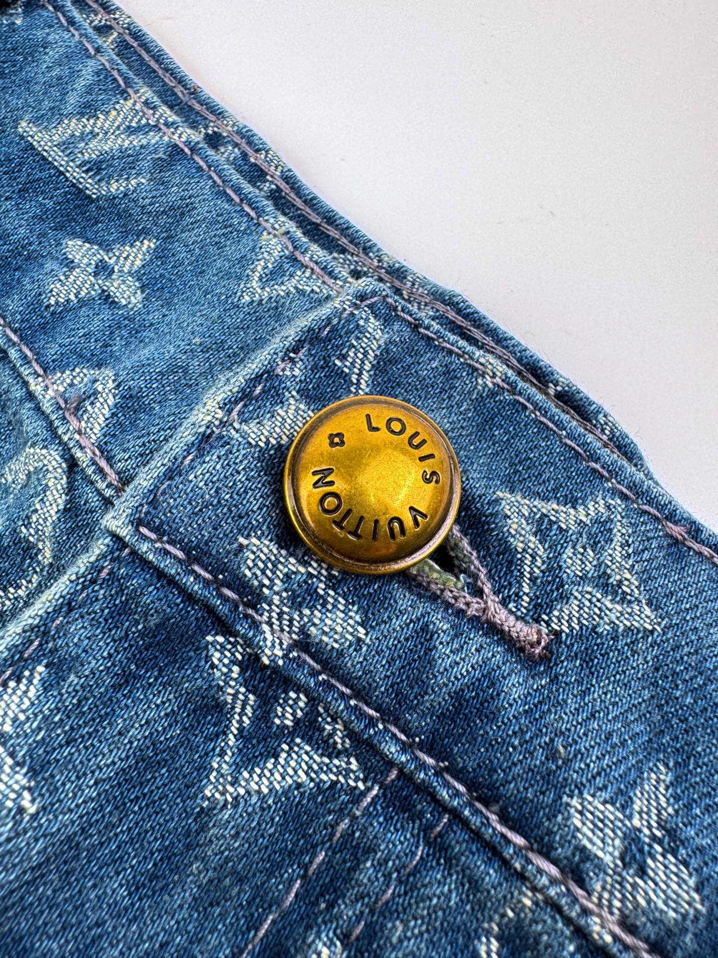 2026 New Model LY Full-Printed Logo Denim Shorts (BB799-A80)