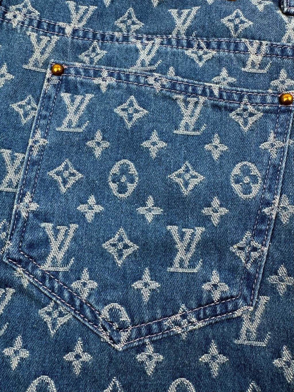2026 New Model LY Full-Printed Logo Denim Shorts (BB799-A80)