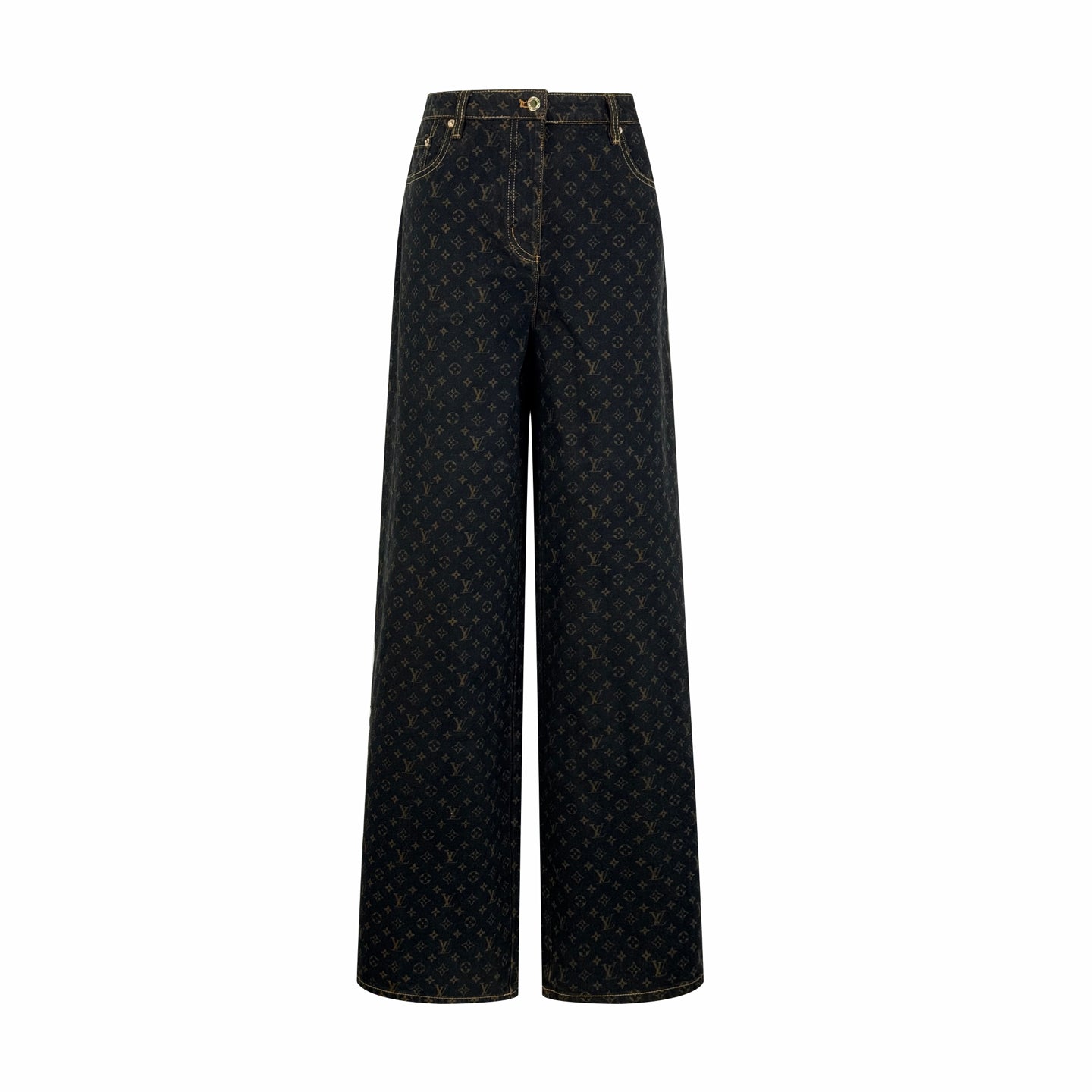 2026 Women's LY Label Printed Denim Pants (EE403)