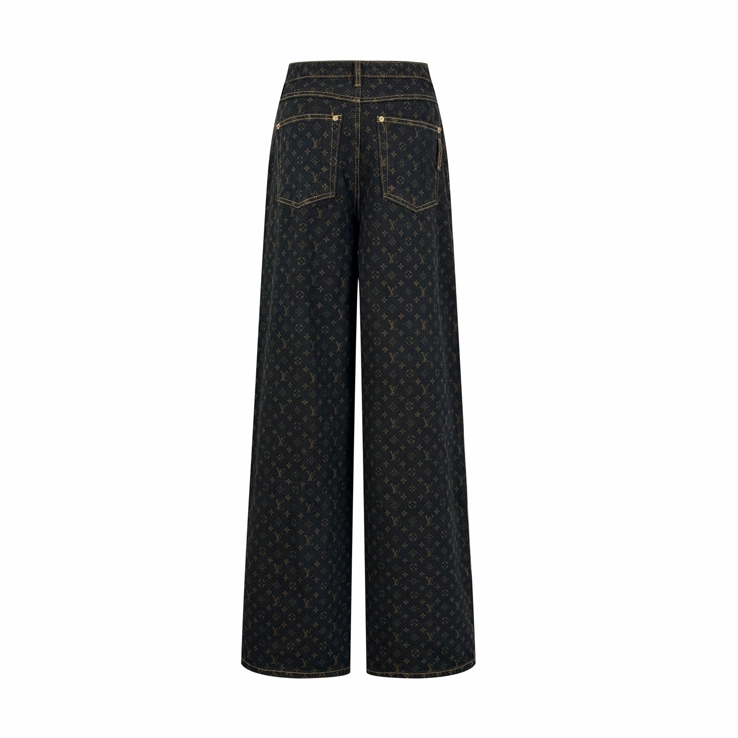 2026 Women's LY Label Printed Denim Pants (EE403)